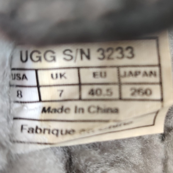 UGG Slippers Ascot Wool Gray Suede Moc Toe Moccasin Slip On Loafer Lined Men's 8 - Picture 15 of 16